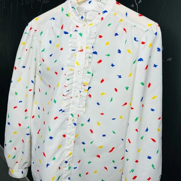 Vintage Ribbon Collar Blouse - Picture 3 of 6